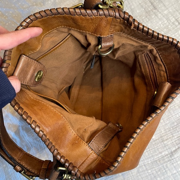 Brown Woven Leather Bag - Picture 3 of 4